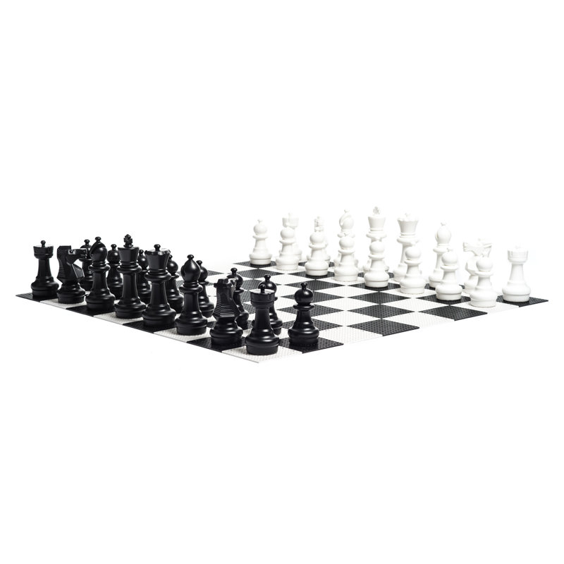 12" Giant Plastic Chess Set with Plastic Board