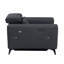 Canapé en cuir italien avec fauteuil inclinable Global United-1703356597