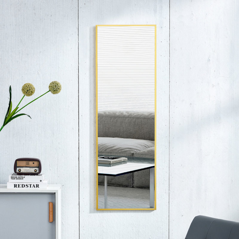 Miroir mural complet en alliage de métal The 4Rd Génération, miroir de maquillage de salle de bain, entrée de chambre à coucher, miroir décoratif, mise à niveau de qualité