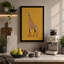 Standing Giraffe Modern - Wrapped Canvas-305129920-305129928