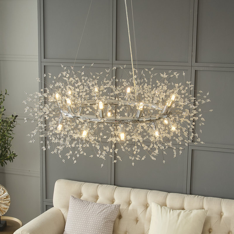 Kosuke Crystal Dimmable Drum Chandelier