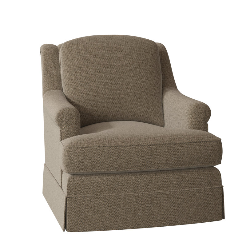 Milan 35.5" Wide Armchair, 9953 Mink, Stationary