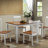 Raffe Solid Wood Base Dining Table-577235881