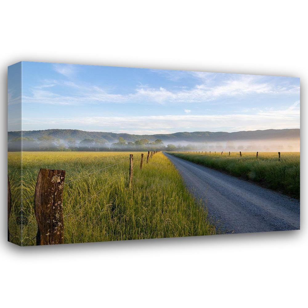 Ophelia & Co. Day, Richard Hyatt Lane in fog Cades Cove Great Smoky