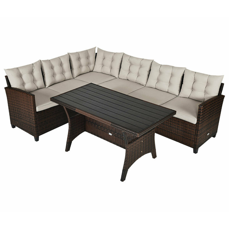 Collegedale 3 Piece Dining Set with Cushions