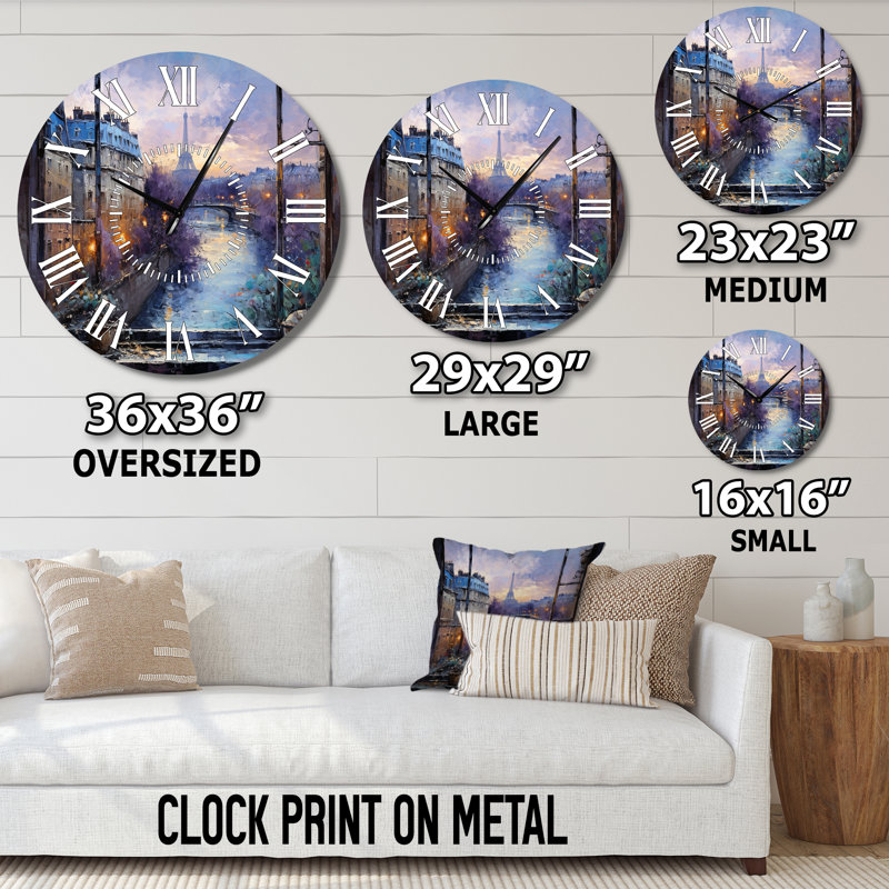 Horloge murale Paris Paris, Médium