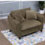Fauteuils d'appoint surdimensionnés, fauteuil moderne en mousse de velours côtelé