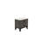 Nightstand In Dark Gray Oak (Rustic Accents)-1085065941