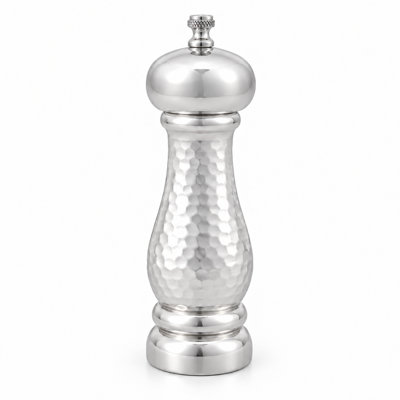 Hammered Aluminium Top Salt Mill