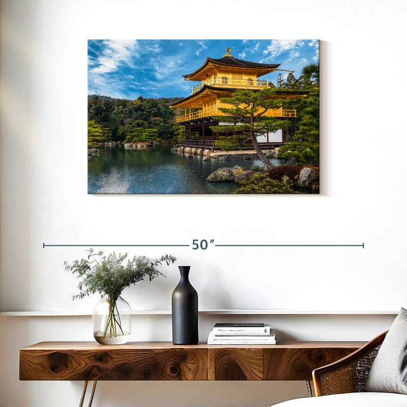 Pavillon doré Kavia à Kyoto, H 24 po x l 36 po