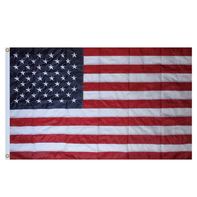 Everyday American Flag Embroidered Grommet Flag x
