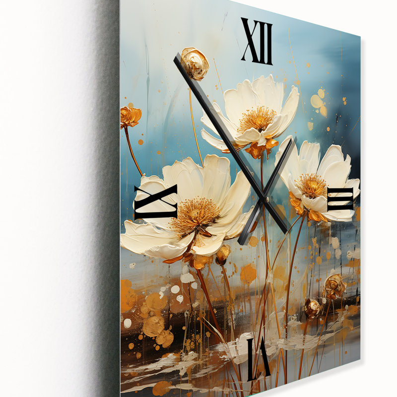 Horloge murale Blossoming Daisy Sky, Petit