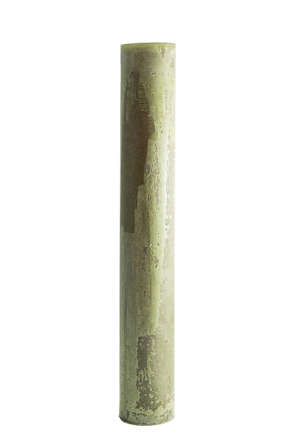 Unscented Pillar Candle, 27.5" H x 4" W x 4" D, Dark Green