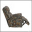 Fauteuil inclinable moderne en tissu de microfibre rembourré avec motif de camouflage durable 1 pièce