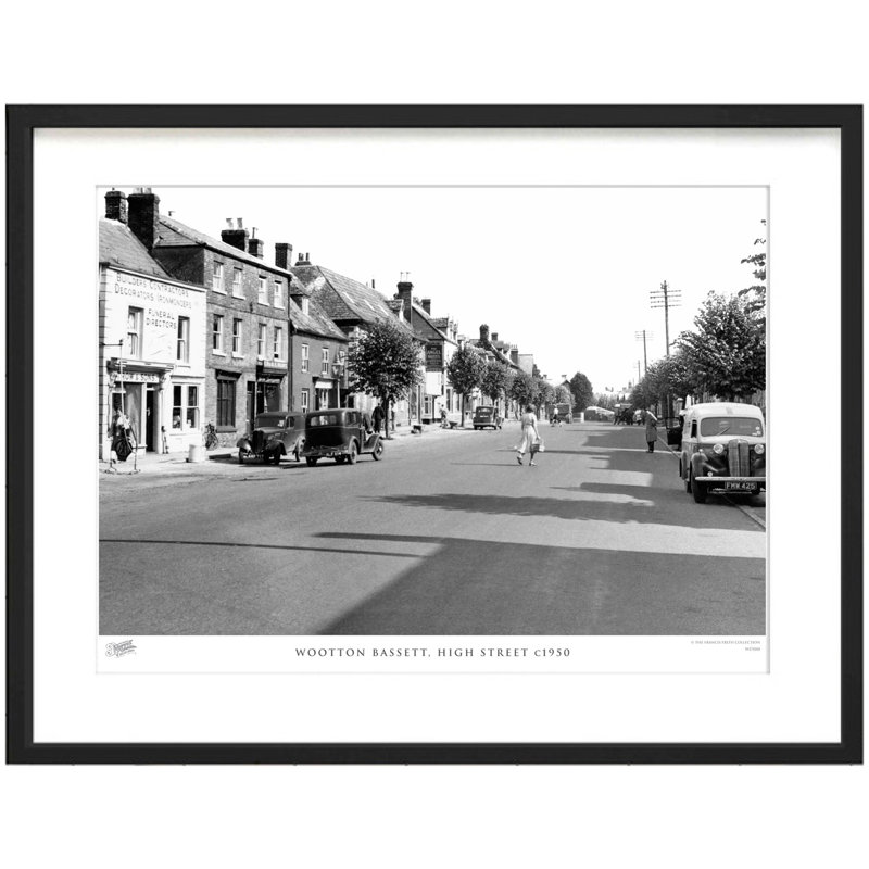 Wootton Bassett, High Street C1950 - Single Picture Frame Print, 45cm H x 60cm W x 2.3cm D