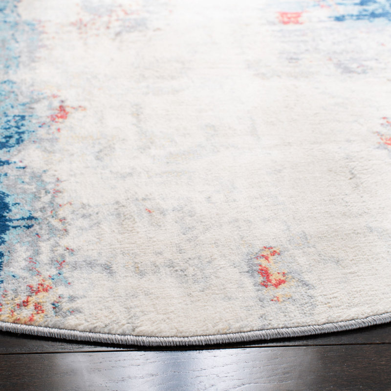 Genessys Performance Abstract Rug, Round 6'7"