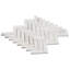Alaska White Herringbone Polished Marble Tile