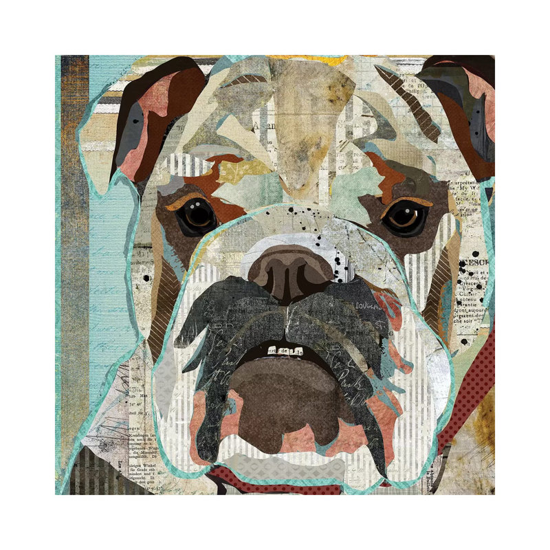 English Bulldog by Traci Anderson - Wrapped Canvas Gallery-Wrapped Canvas Giclée, 30.48 cm H x 30.48 cm W