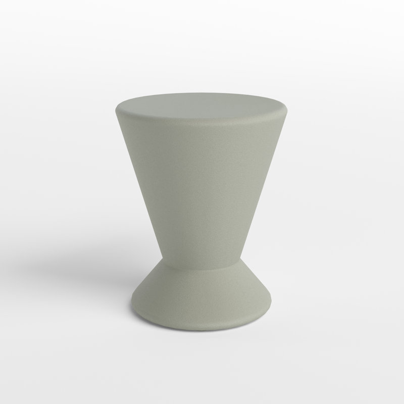Begonia Circular 16'' L x 16'' W Outdoor Side Table, Vert