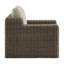 Abela, chaises longues de patio extérieures rembourrées en osier de 85,4 pouces de large avec coussin (ensemble de 2)