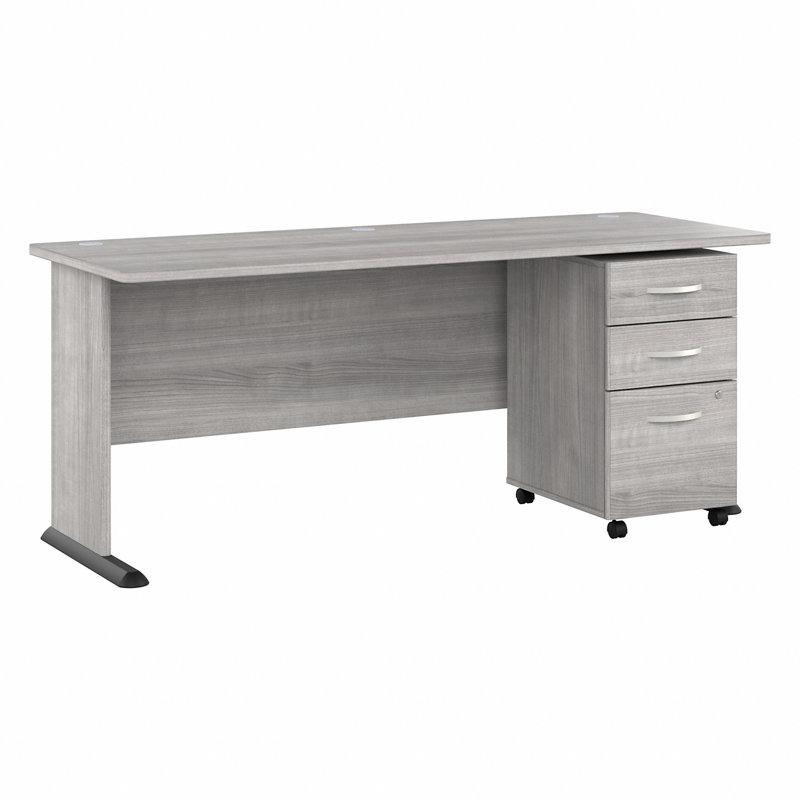 Ensemble de bureau d'ordinateur Studio A, Gris platine