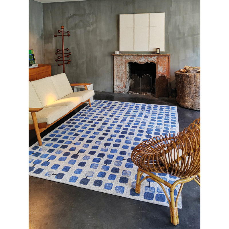 Geometric Recycled P.E.T Area Rug, Rectangle 80 x 150cm