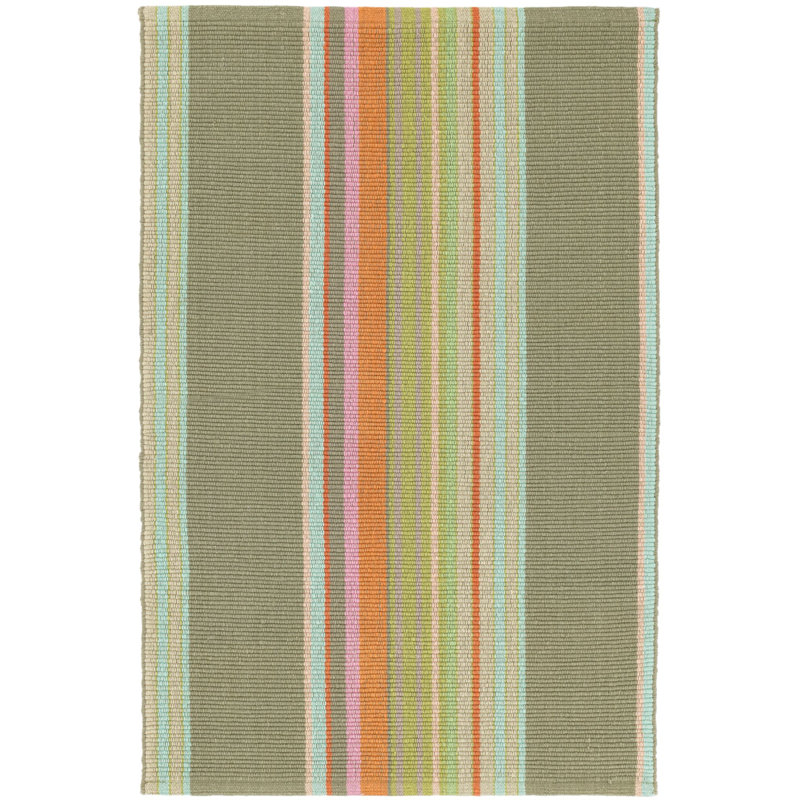 Stone Soup Handwoven Cotton Rug, Rectangle 6' x 9'