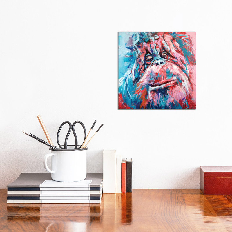 Orangutan 1 Piece Wrapped Canvas Wall Art, 30.48 cm H x 30.48 cm W
