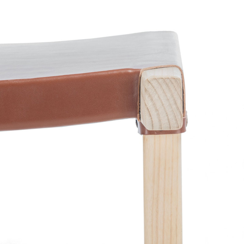 Tabouret de comptoir Bryliee, Tabouret de comptoir (siège d'une hauteur de 27 p, Brun, Rouge