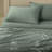 Double Stitch Sheet - Luxury Cotton Tencel Eucalyptus Bed Sheets Deep Pocket, 4 Pc Soft Hotel Bedding Set Cooling Breathable, 1 Fitted Sheet & 1 Flat Sheet & Pillowcases-107122087-107122084