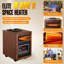 DR. INFRARED HEATER DR-998, appareil de chauffage infrarouge à double chauffage 1500W avec humidificateur, oscillation, télécommande, thermostat et protection de sécurité, portable avec roues, écoénergétique, noyer