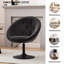 Velvet Swivel Barrel Chair-1271302809