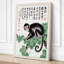 Monkey Among Calligraphy Japandi - Wrapped Canvas-951018319-951018320