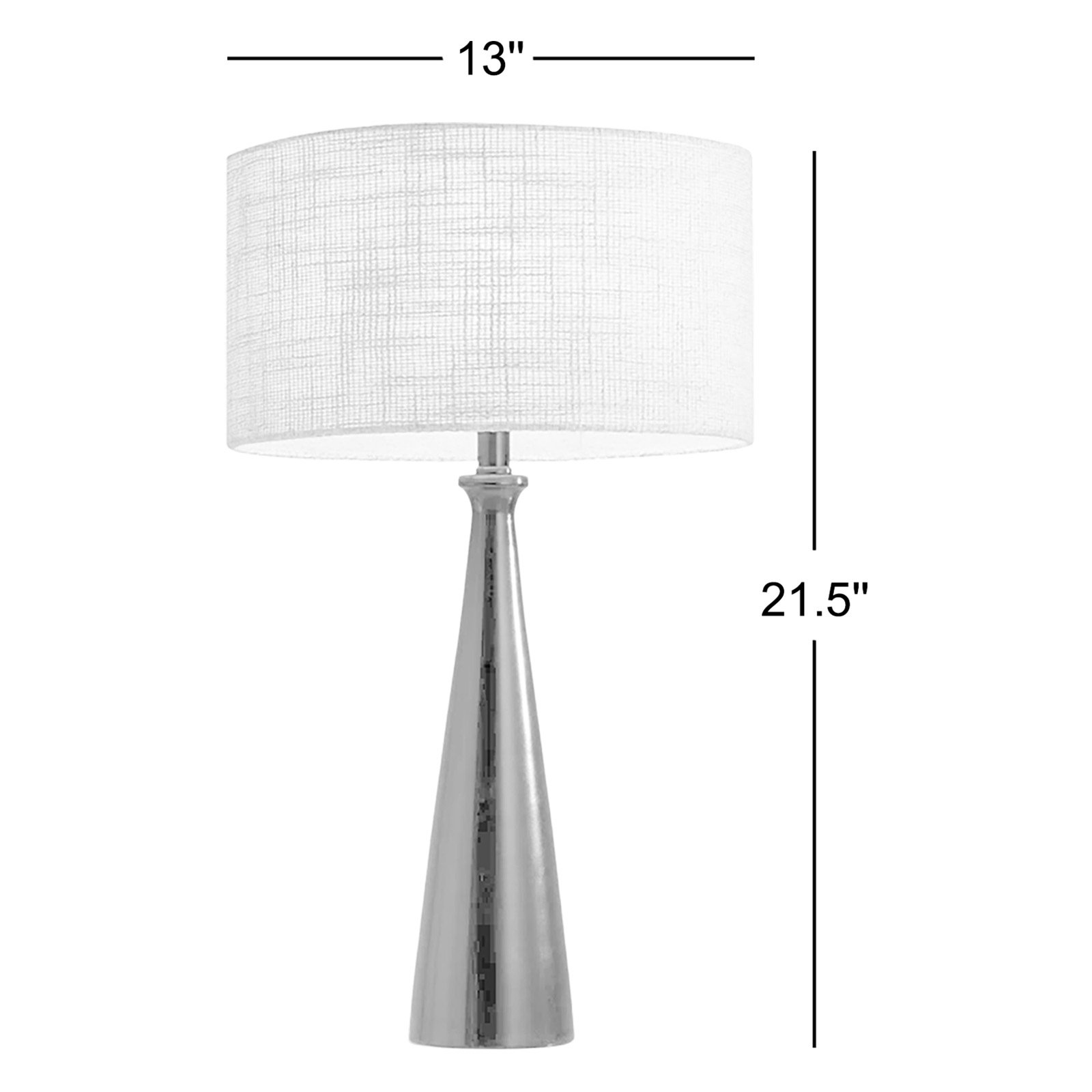 Spadina Metal Table Lamp, Antique Brass