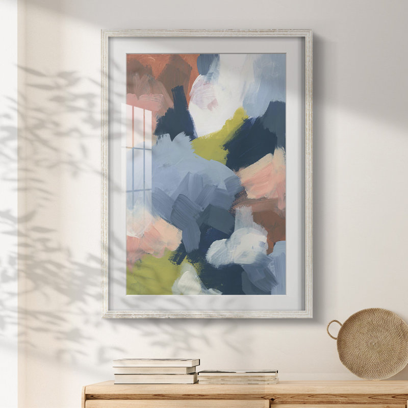 Soft Indigo Atmosphere I -Framed Print