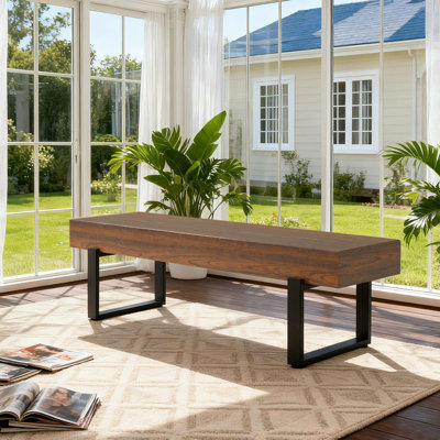 Banc en bois classique pour vestibule, chambre à coucher, salle à manger