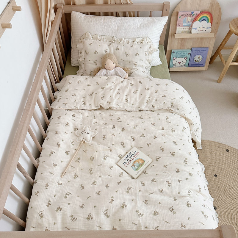 Cute Muslin Cotton Kids Pillowcase