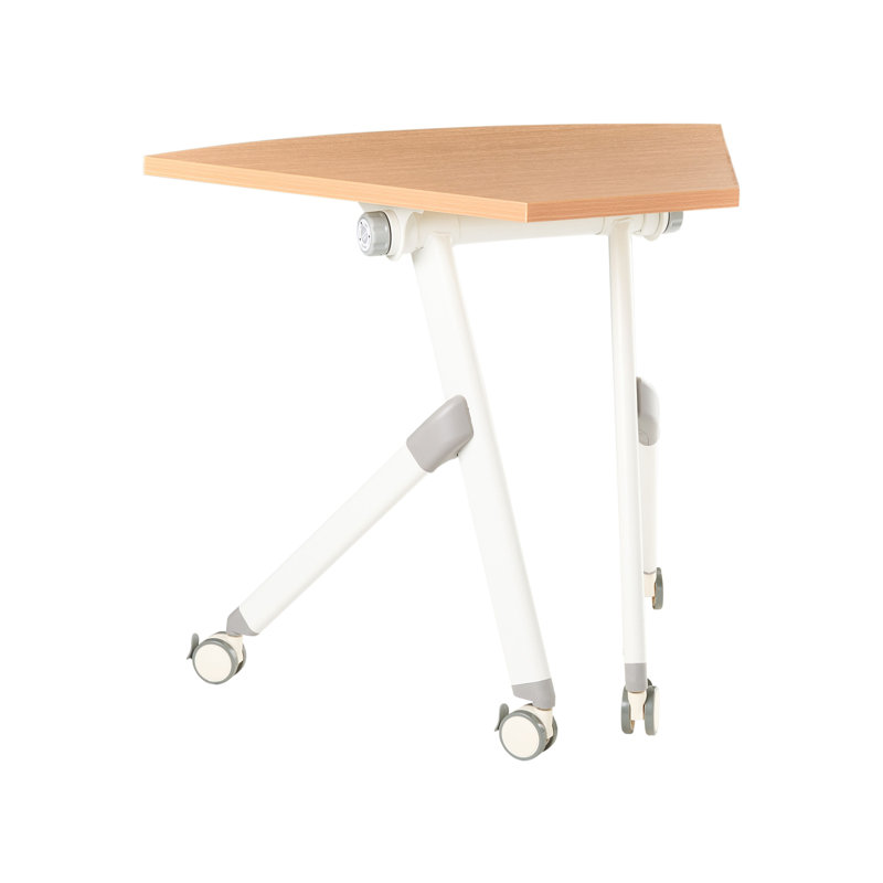 Aarre Corner Standing Desk, Brown/White