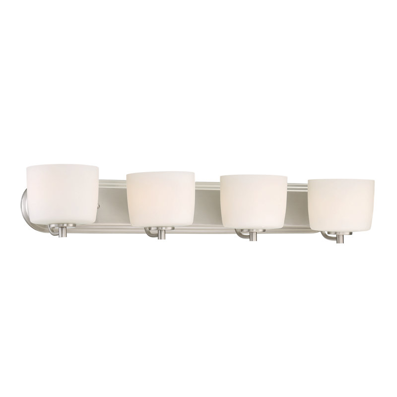 4 - Light Vanity Light, Brushed Polished Nickel