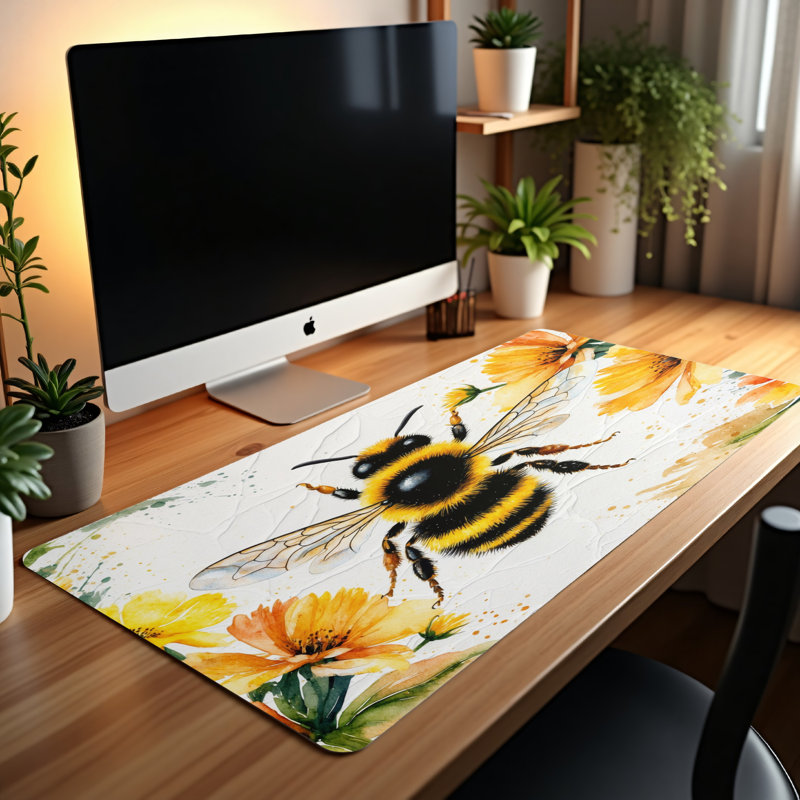 Polyester Desk Pad, 14.4x12.1