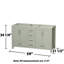 Sheffield 60" Double Bathroom Vanity Base Only-86051056