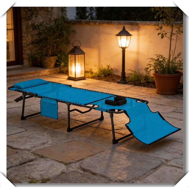 Folding Lounge Chair Tri Fold Space Saving Design