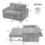 Loveseat With An Adjustable Backrest, Three USB Ports And Two Lumbar Pillows-1947607837