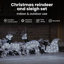 vidaXL LED Reindeers Fabric-1806913905