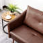 3 Seater Faux Leather Sofa-1347960854