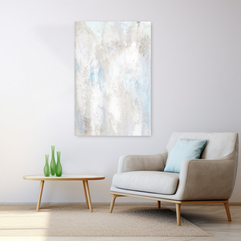 Art contemporain contemporain, paysage abstrait, H 48 po x l 32 po