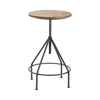 Collinsville Adjustable Height Counter Stool with Metal Frame