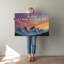 Art mural sur toile Faith Mountain Sunset-992248522