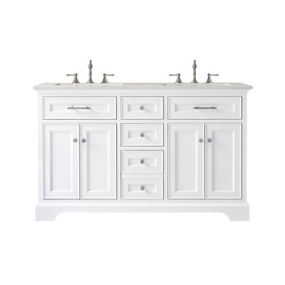 Luken 54" Double Vanity - White