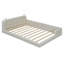 Grand lit plateforme tapissier avec 2 lampes de lecture